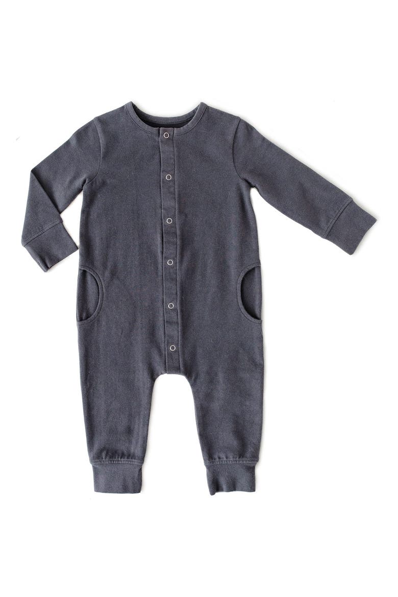 Essentials Organic Cotton Romper, Main, color, FOUNTAIN BLUE