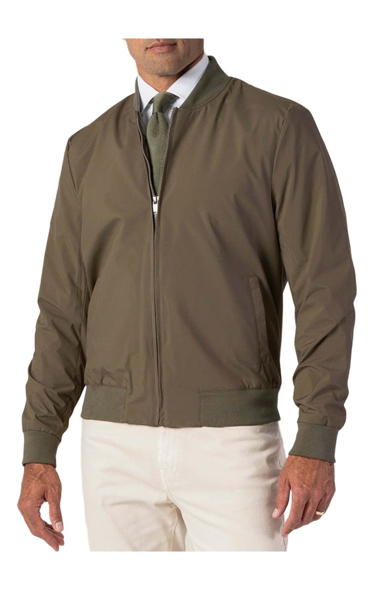 Robert Talbott Jackson Baseball Jacket, Alternate, color, Taupe