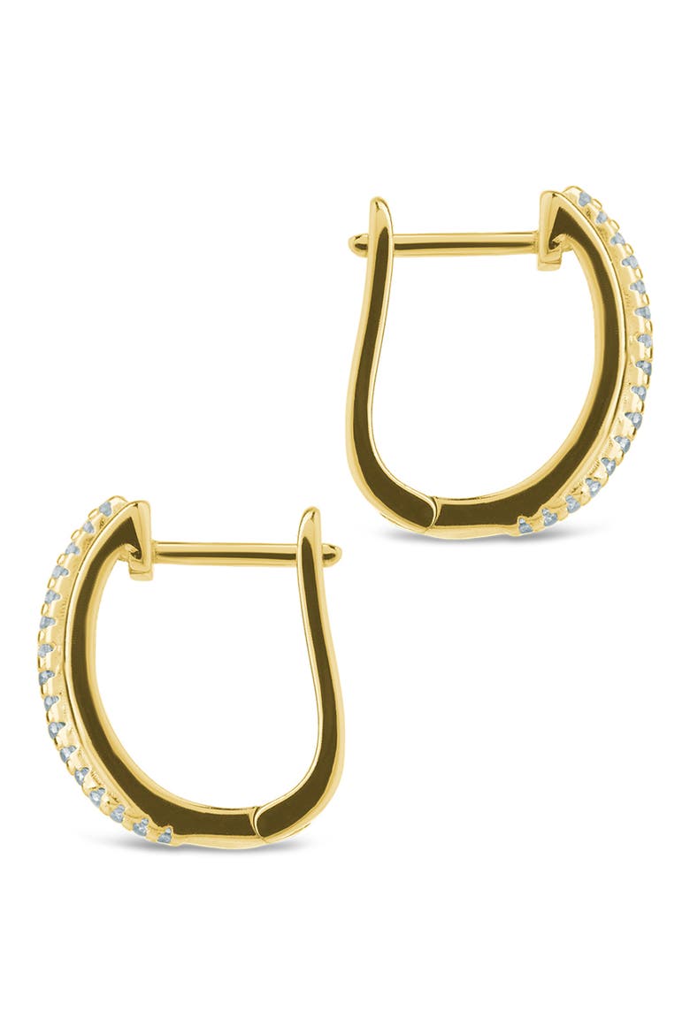 Benedetta Twist Pavé Hoop Earrings, Alternate, color, GOLD