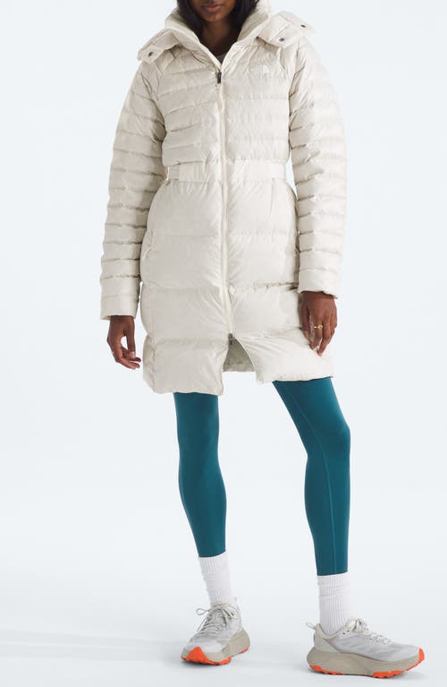 The North Face The Ruby Water Repellent 600 Fill Power Down Parka In White