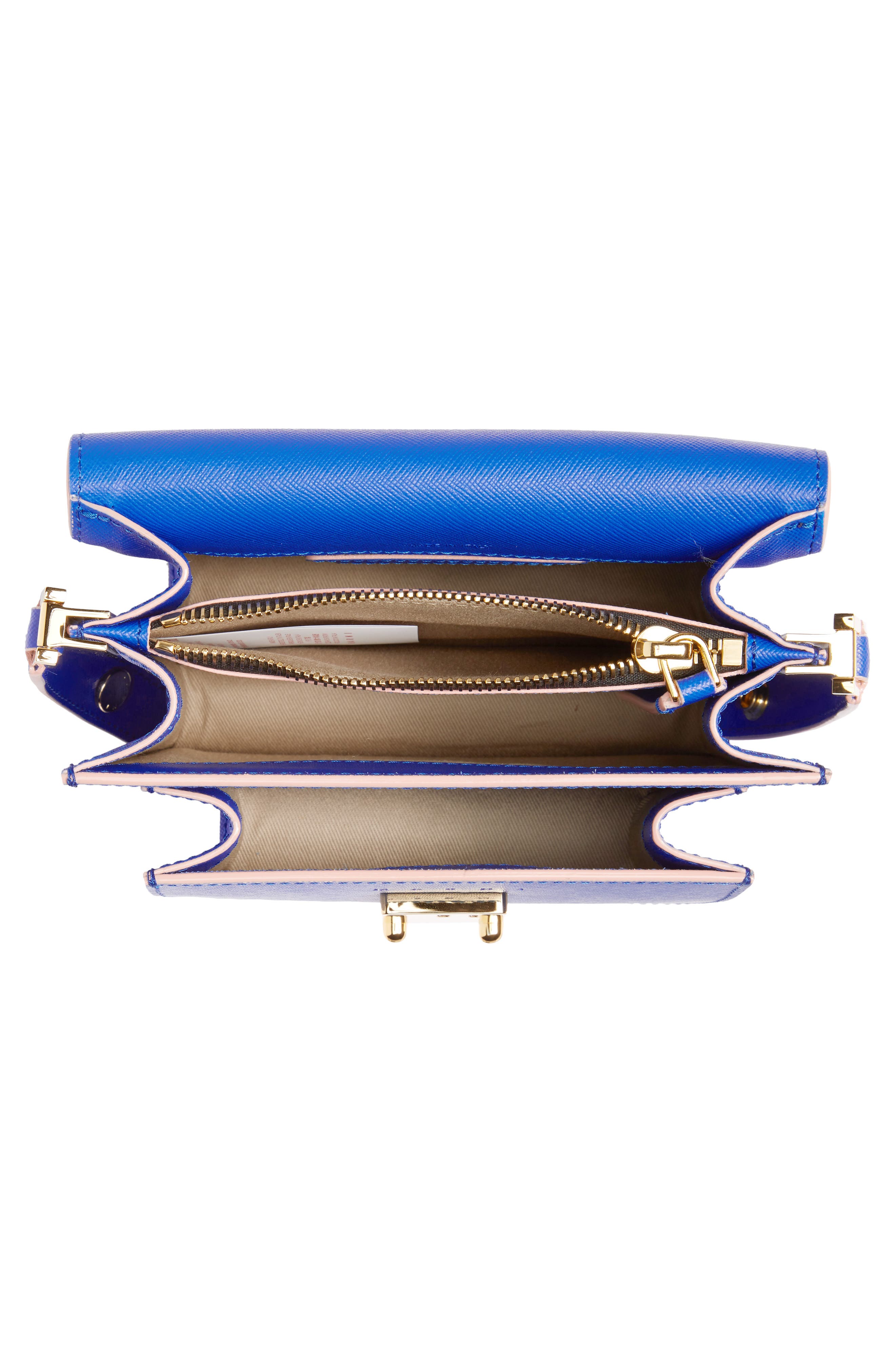 Marni Small Trunk Leather Shoulder Bag, Alternate, color, 