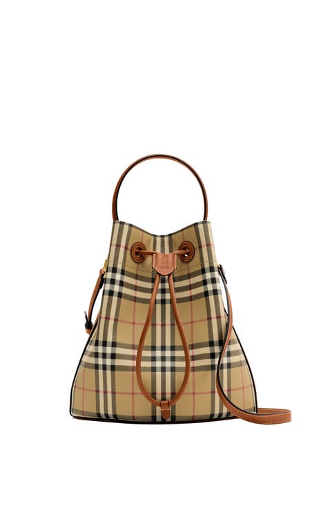 Small Check Bucket Bag