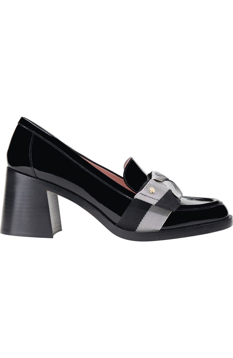 Kate Spade New York leandra block heel loafer, Alternate, color, Black Multi.