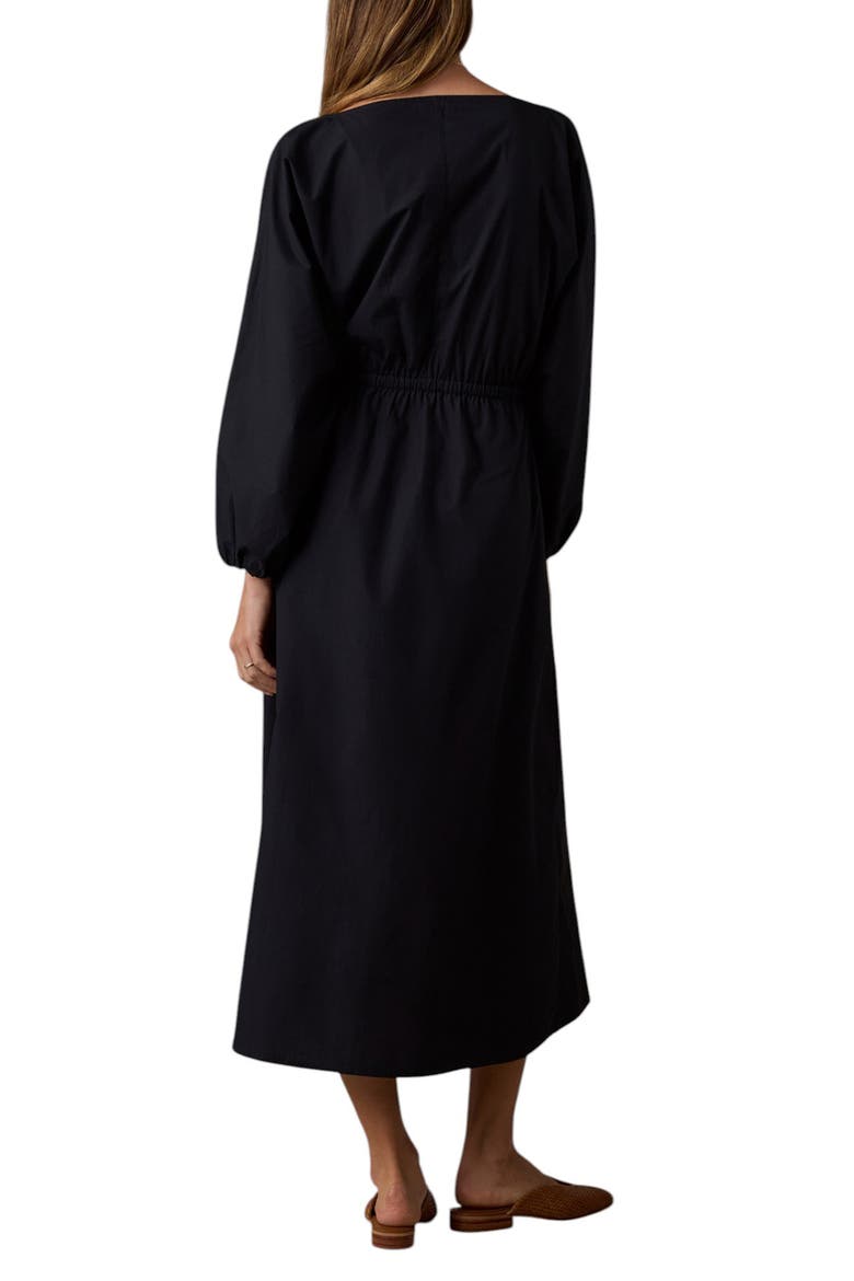 Coastal Poplin Suri Maxi Dress, Alternate, color, BLACK