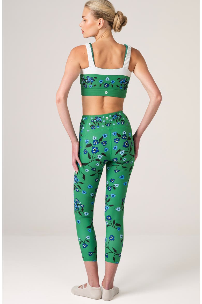 Emerald Echo High-Waisted 7/8 Leggings, Alternate, color, Green
