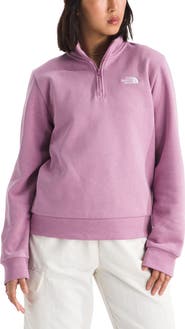 The North Face Evolution Simple Dome Cotton Blend Quarter Zip Sweatshirt