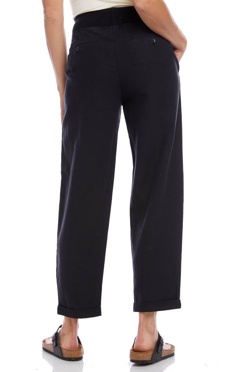 Karen Kane Linen Blend Drawstring Pants, Alternate, color,
