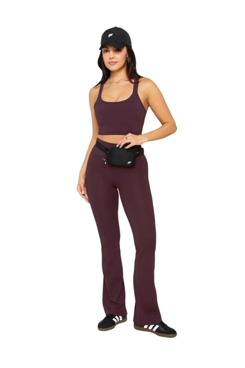 Principal Longline Medium Impact Sports Bra, Alternate, color, Oxblood