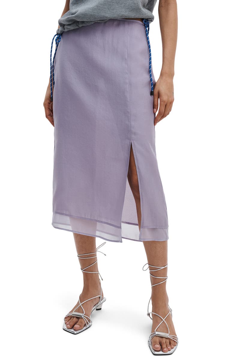 rag & bone Suki Midi Skirt, Main, color, Lilac