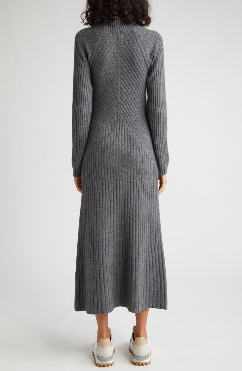 Eleventy Mock Neck Long Sleeve Rib Sweater Dress, Alternate, color,