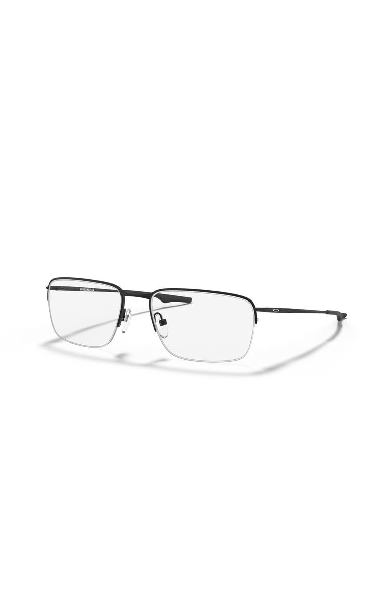 Oakley 56mm Square optical glasses, Main, color, Black