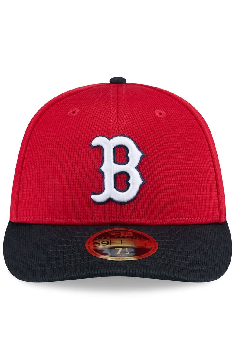 New Era Men's New Era Red/Navy Boston Red Sox 2025 Spring Training Low Profile 59FIFTY Fitted Hat, Alternate, color, Red