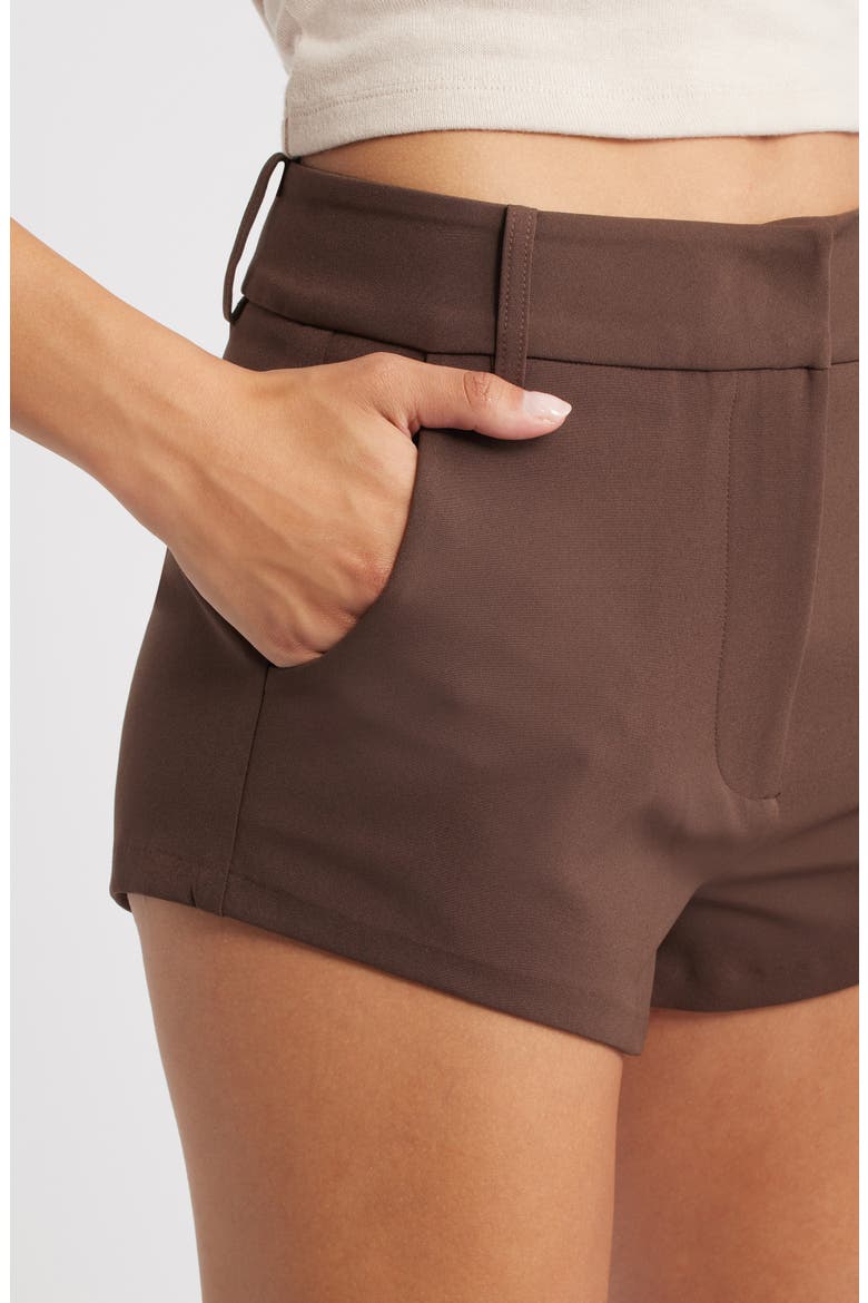 Ellis Mini Shorts, Alternate, color, CHOCOLATE BROWN