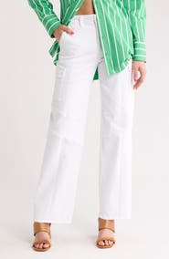 L'AGENCE Brooklyn High Waist Wide Leg Utility Jeans