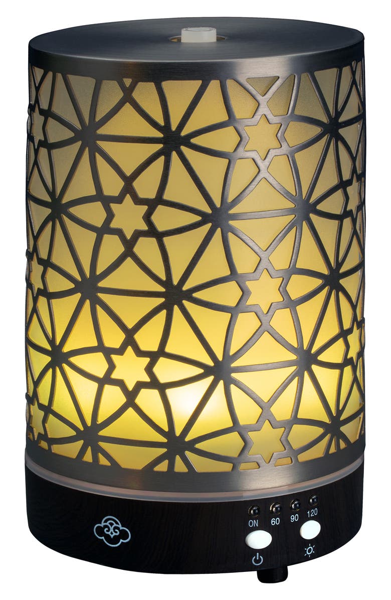 SERENE HOUSE Nexus Metal Ultrasonic Aroma Diffuser, Alternate, color, Silver