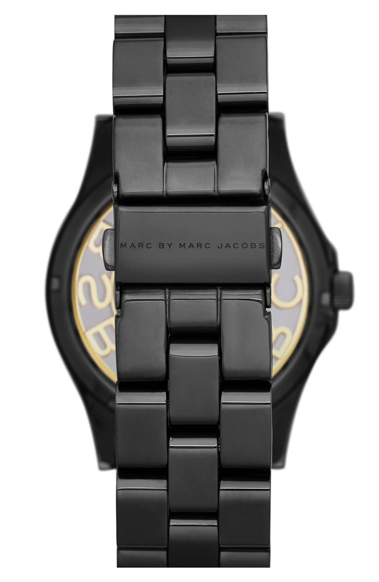 Marc Jacobs 'Henry Skeleton' Bracelet Watch, 40mm, Alternate, color, 