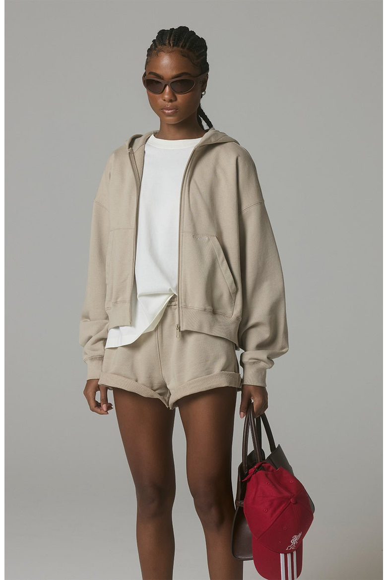 ty Full-Zip Hoodie, Alternate, color, Khaki