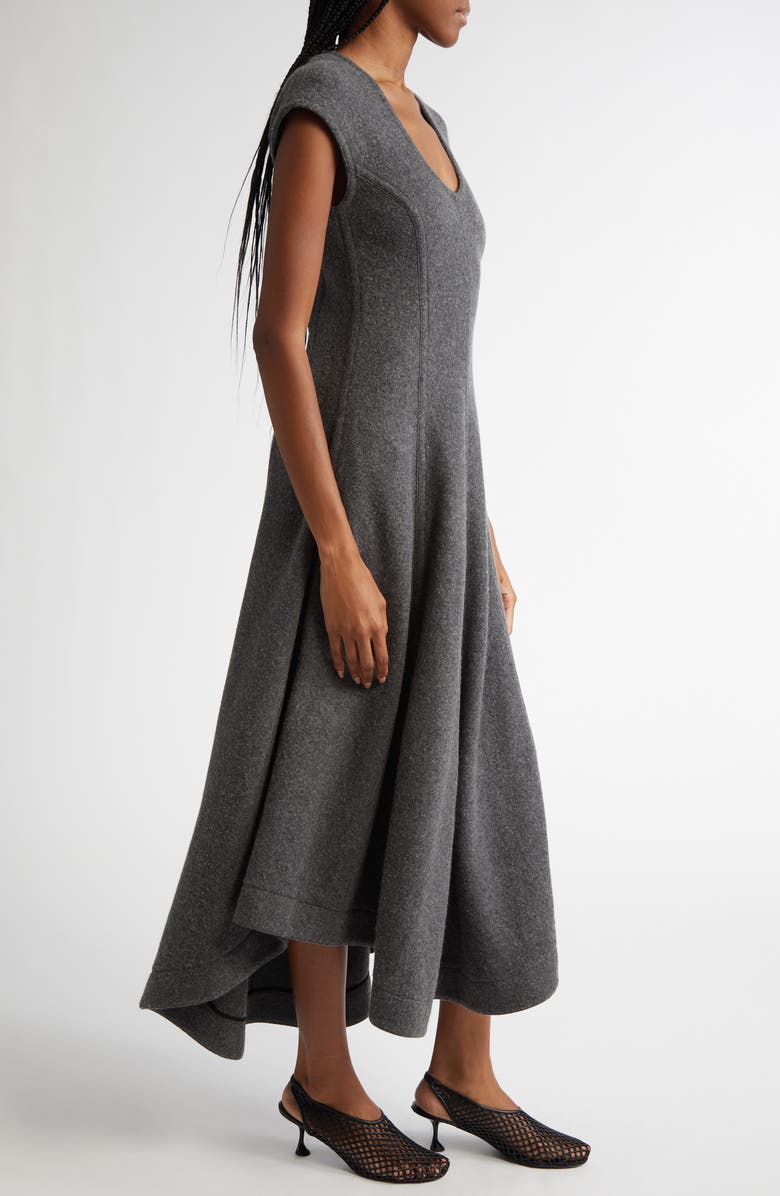 Proenza Schouler Delilah Mélange Heavyweight Jersey Midi Dress, Alternate, color, 