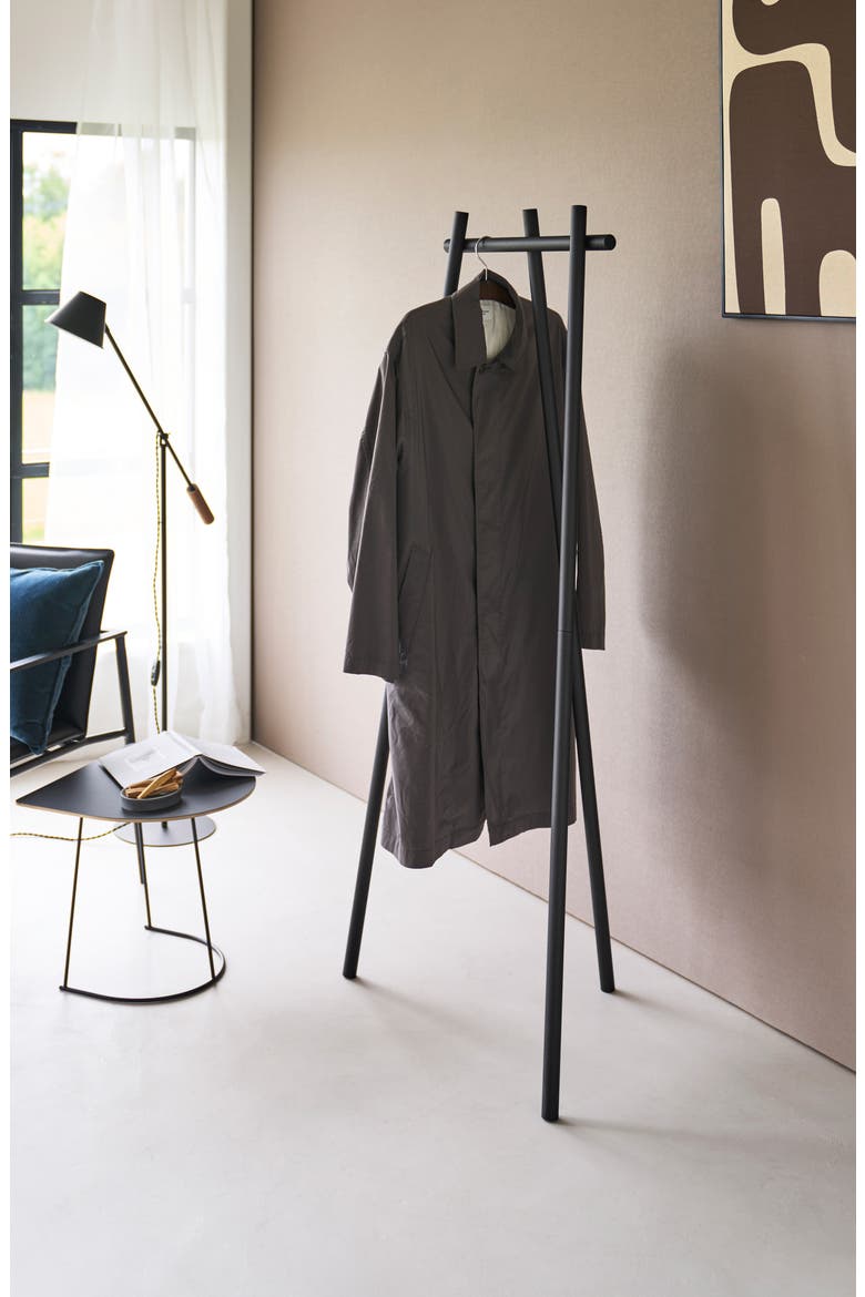 Tri-Post Coat Rack, Alternate, color, BLACK