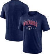 Fanatics MTO Label Men's Navy Washington Wizards Backboard Tri-Blend T-Shirt