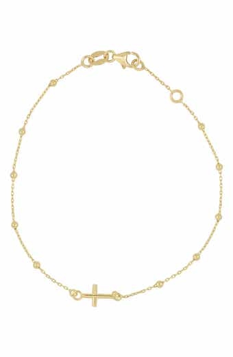Bony Levy 14K Gold Cross Bracelet