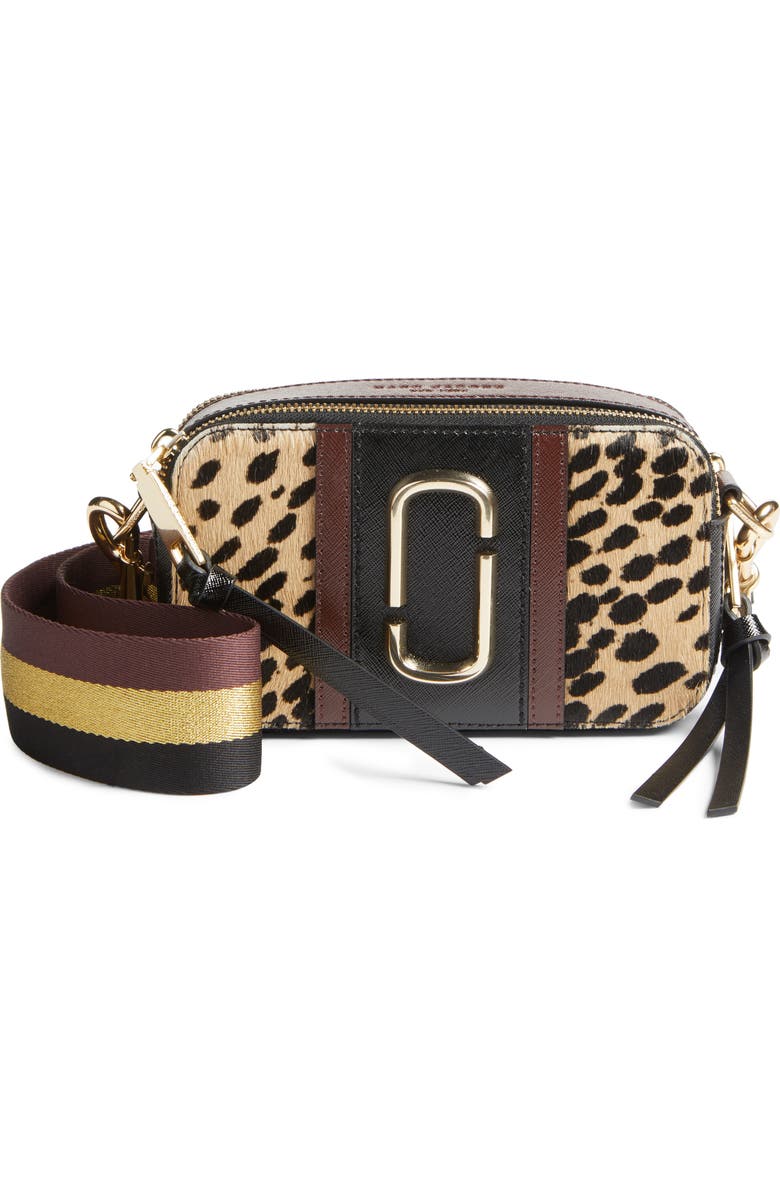 Marc Jacobs Snapshot Leopard Crossbody Bag, Main, color,
