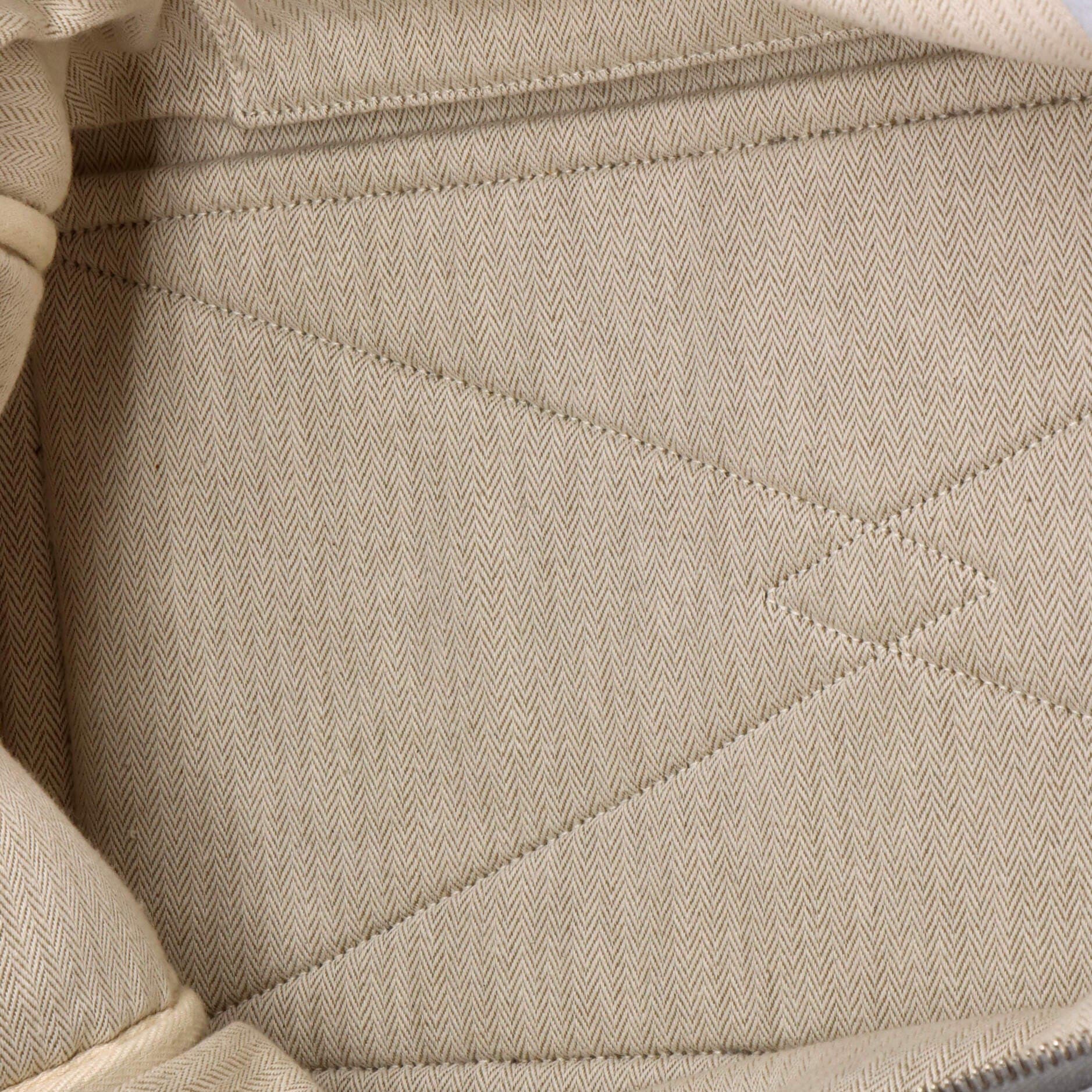 Pre-Owned Hermes Victoria II Travel Handbag Clemence 43, Alternate, color, Bleu Glacier