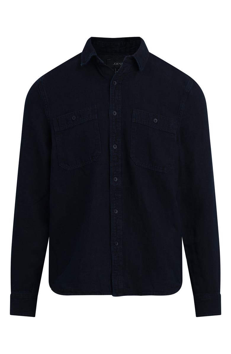 Joe's Lou Indigo Cotton & Linen Button-Up Shirt, Alternate, color, 