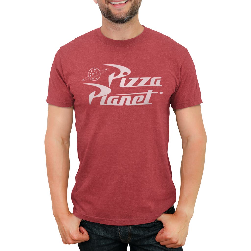 Men's Toy Story Pizza Planet Logo  Graphic T-Shirt in Red Heather  product