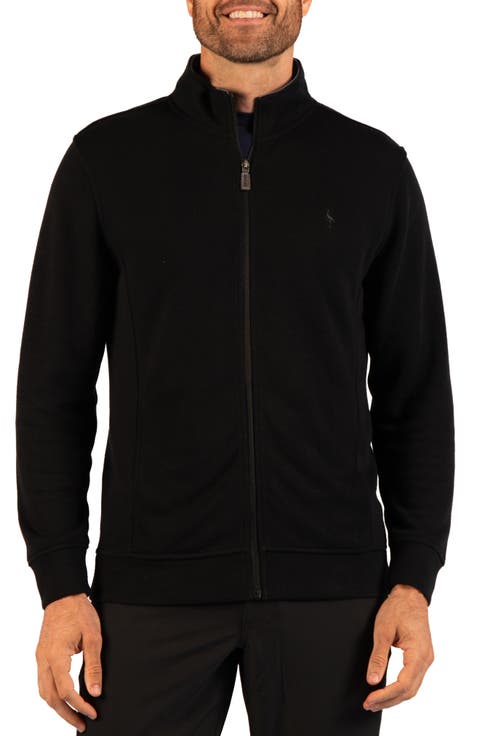 French Rib Full Zip Sweater