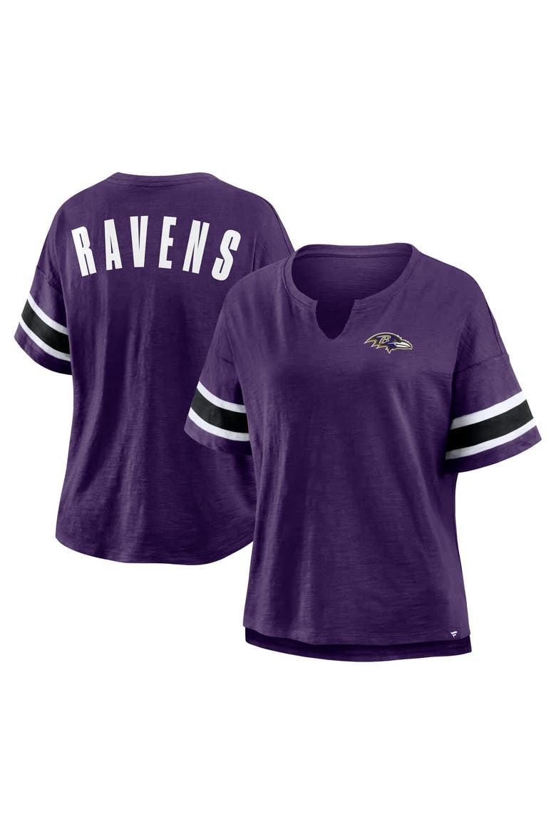 Women's Fanatics Purple Baltimore Ravens Redzone Curl Route T-Shirt, Main, color, Purple