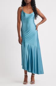 Rare London Bias Cut Liquid Satin Gown