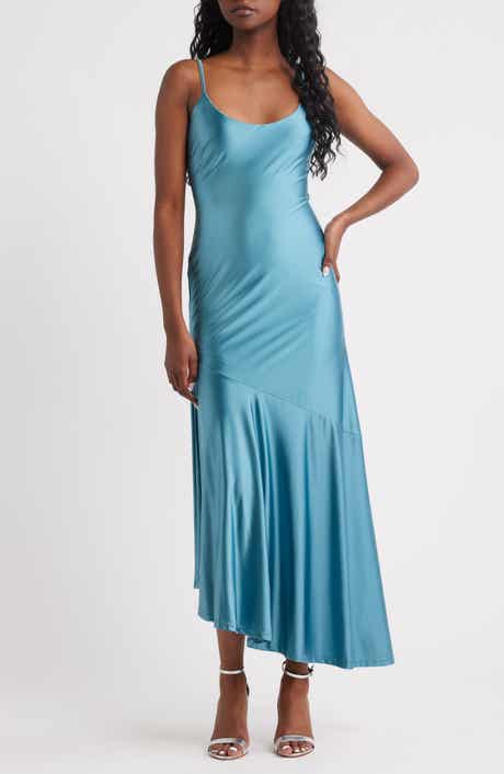 Rare London Bias Cut Liquid Satin Gown