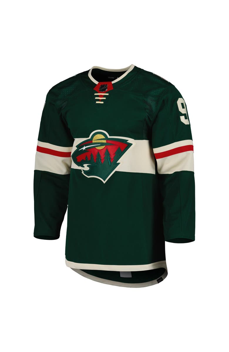 adidas Men's adidas Kirill Kaprizov Green Minnesota Wild Home Primegreen Authentic Player Jersey, Alternate, color,