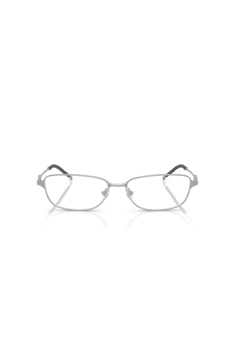 54mm Rectangle optical glasses, Alternate, color, Silver