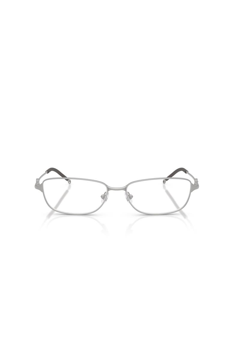 DIESEL<sup>®</sup> 54mm Rectangle optical glasses, Alternate, color, Silver