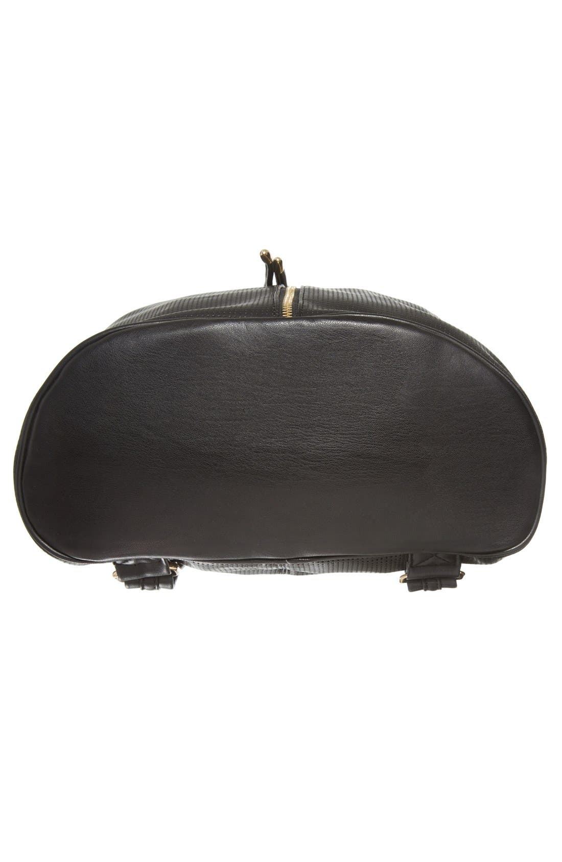 Deux Lux 'Downtown' Perforated Faux Leather Backpack, Alternate, color, 