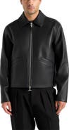 Manière De Voir Yves Minimal Leather Jacket