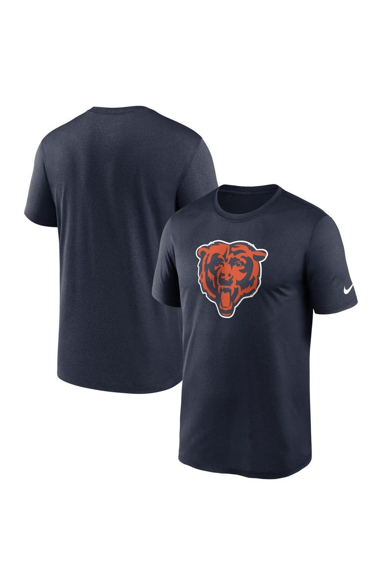 Nike Men's Nike Navy Chicago Bears Legend Logo Performance T-Shirt, Main, color, Navy