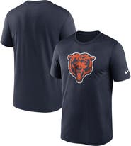 Nike Men's Nike Navy Chicago Bears Legend Logo Performance T-Shirt