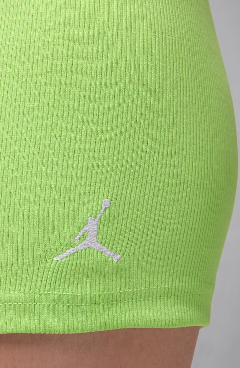Jordan Brooklyn Essentials Bike Shorts, Alternate, color, Key Lime/ White