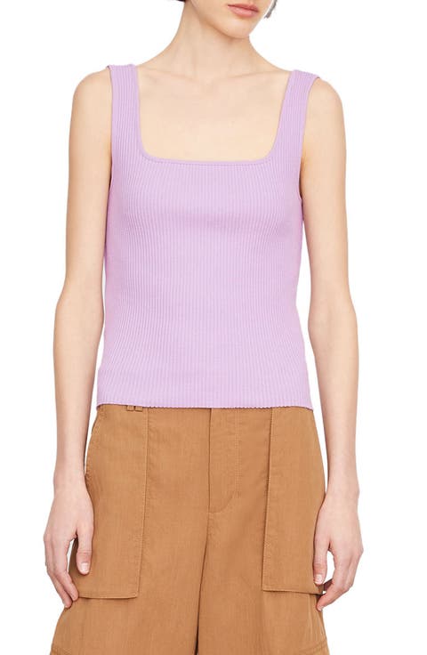 Square Neck Rib Tank