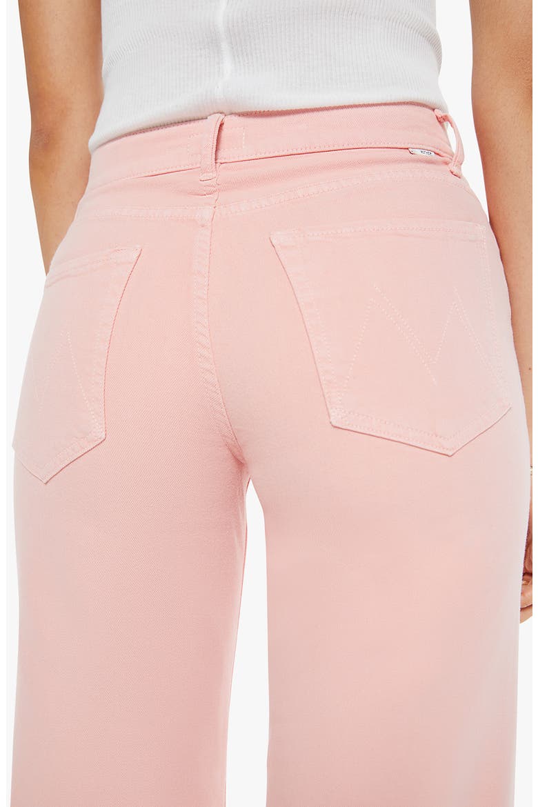 The Maven High Waist Ankle Wide Leg Jeans, Alternate, color, LONG TIME NO CANDLELIGHT PEACH