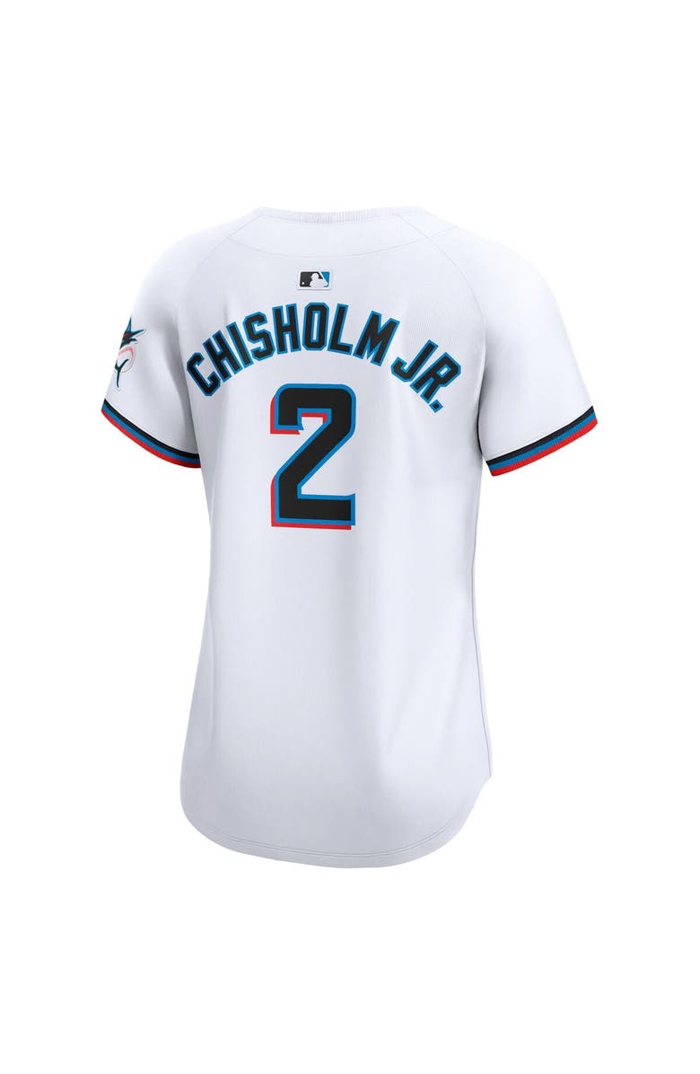 Nike Women's Nike Jazz Chisholm Jr. White Miami Marlins Home Limited Player Jersey, Alternate, color, 