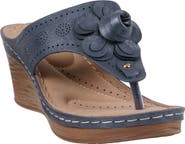 GC SHOES Willa Flower Wedge Sandal