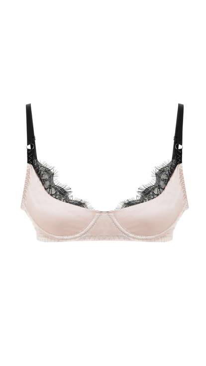 Eos Pure Bra - Silk & Lace Underwire Balconette Bra