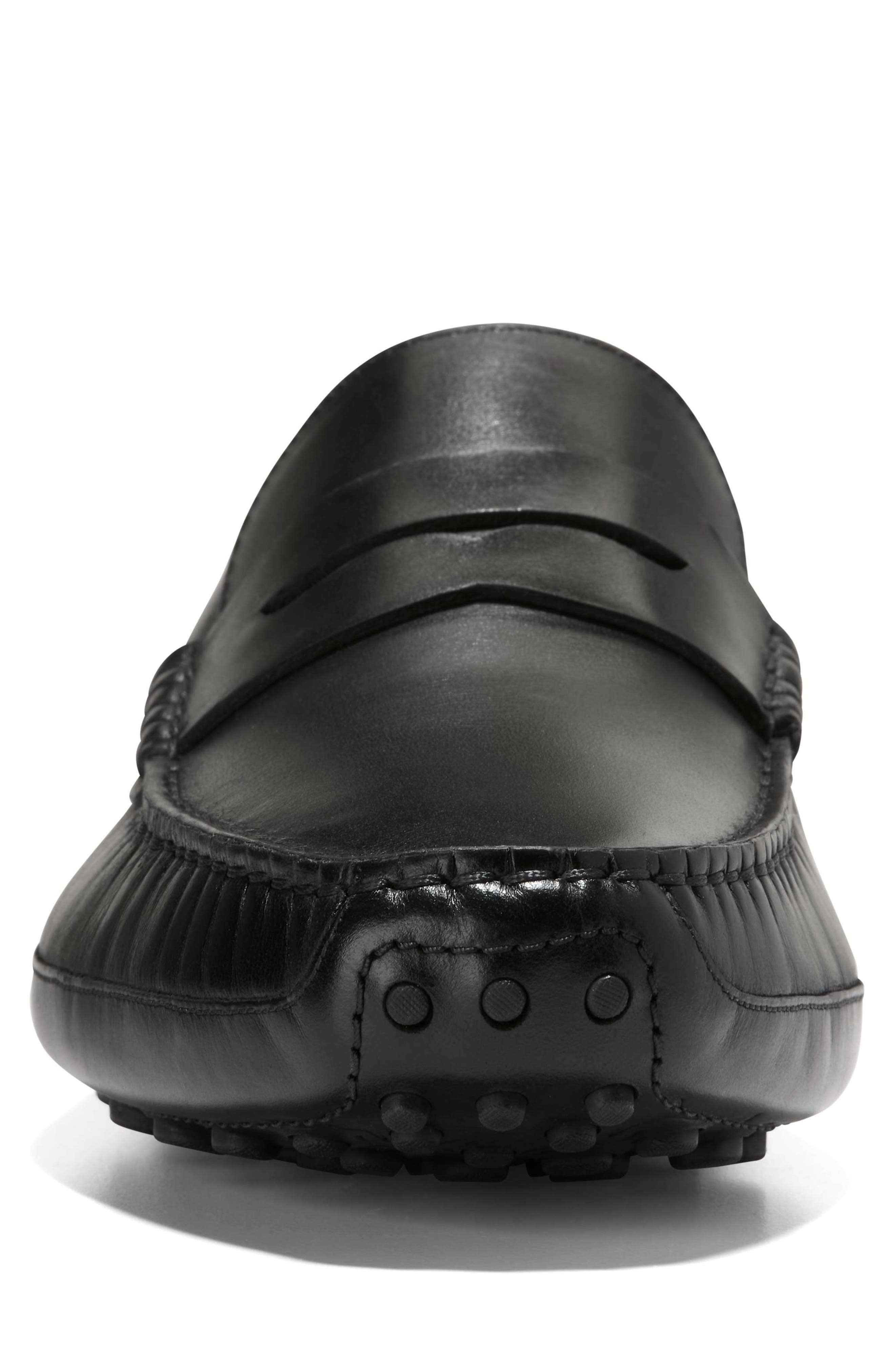 Cole Haan Davies Grand Penny Driving Loafer, Alternate, color, Black / Black
