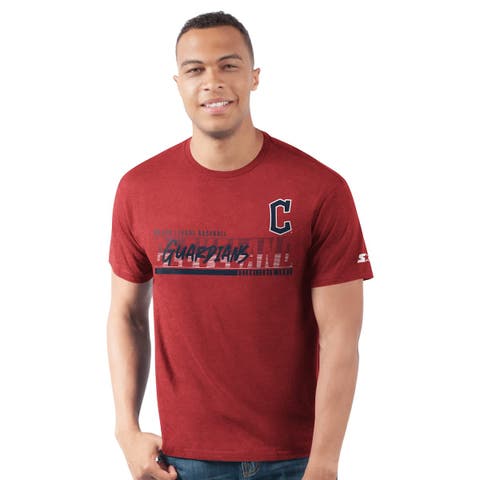 Men's Starter  Red Cleveland Guardians Prime Time Team T-Shirt