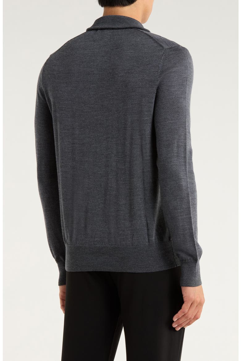 Swift Merino Wool Half Zip Pullover, Alternate, color, CHARCOAL