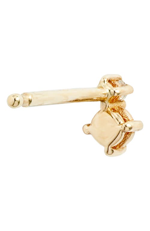 Jennie Kwon Designs Diamond Duo Stud Earring In Yellow Gold/diamond